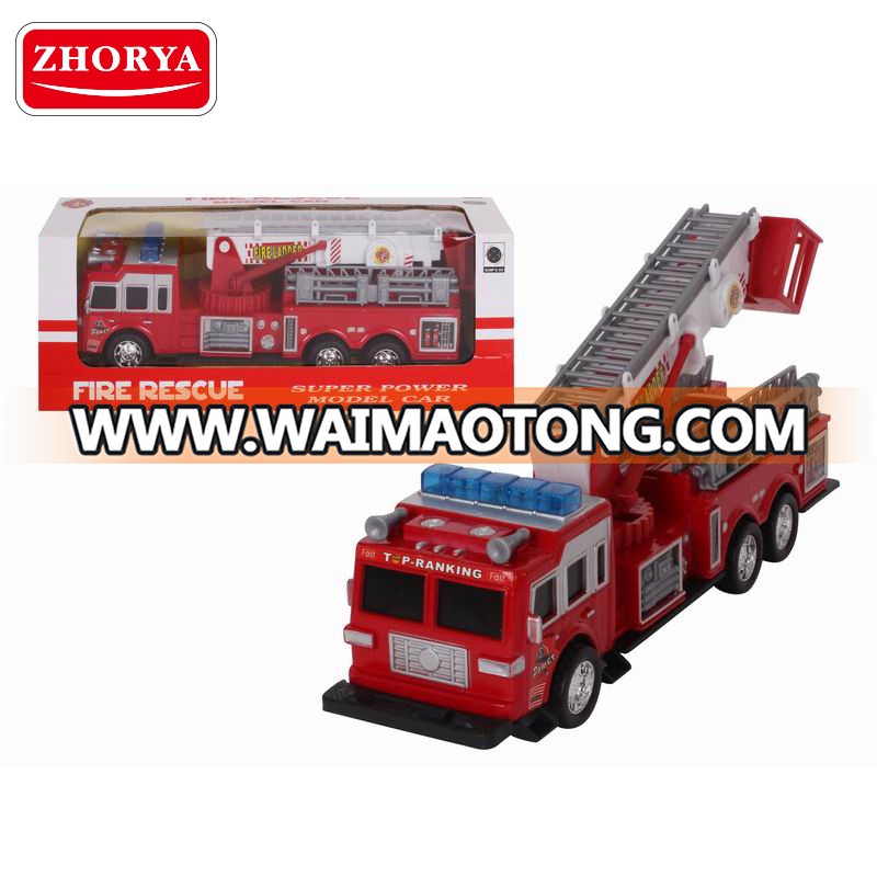 Zhorya electric plastic construction car engine toy fire truck